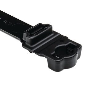 Wide strap cable tie with 8 mm stud mount.