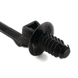 The fir tree mount cable tie is an all-in-one bundling and fastening solution that reduces costs and assembly time.