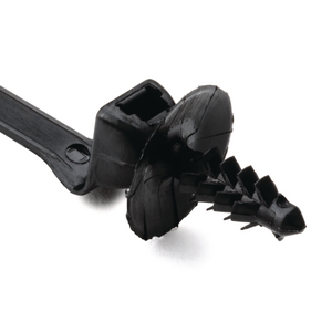 The fir tree mount cable tie is an all-in-one bundling and fastening solution that reduces costs and assembly time.