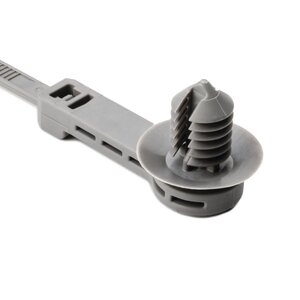 The fir tree mount cable tie is an all-in-one bundling and fastening solution that reduces costs and assembly time.