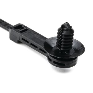 The fir tree mount cable tie is an all-in-one bundling and fastening solution that reduces costs and assembly time.