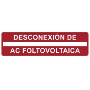 AC Disconnect label is made with UV-stable inks and materials for durability and weather resistance.
