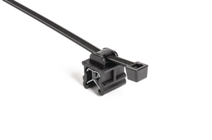 Kabelbinder mit Kantenclip macht das Bohren von Befestigungslöchern überflüssig und vereinfacht die Installation.