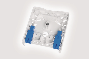 Fibre Wall Outlet with 2 SC PC Adaptors and a 2 Pigtails