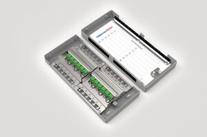 Modular Zone Termination Box loaded with 12x LC Duplex