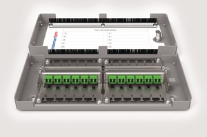 Modular Zone Termination Box loaded with 12x LC Duplex
