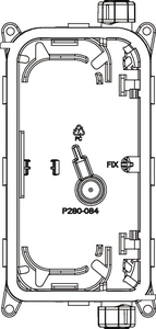 CCP XT 2 Port Inline tray (front view)