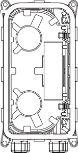 CCP XT 2 Port with tray (front view)