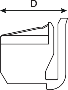 RJ45 Dust Cap (front view)