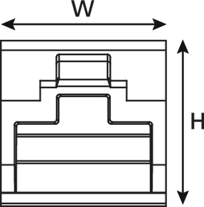 RJ45 Dust Cap (side view)
