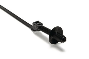 The fir tree mount cable tie is an all-in-one bundling and fastening solution that reduces costs and assembly time.