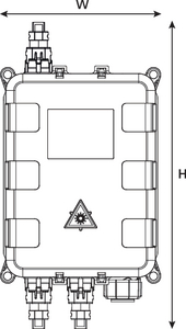 MCDN 3 X IP9 + 1 Bayonet (front, closed)