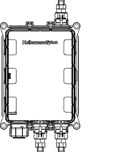 MCDN 3 X IP9 + 1 Bayonet (back, closed)