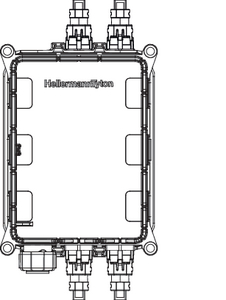 MCDN 4 X IP9 + 1 Bayonet (back, closed)