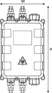 MCDN 4 X IP9 + 2 Bayonet (front, closed)