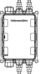 MCDN 4 X IP9 + 2 Bayonet (back, closed)