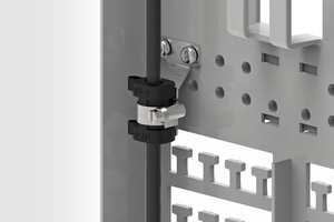 Application view of Anchor Kit for Street Cabinets (7-9mm shown).