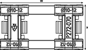 10-12mm IBRC Fibre Cable Grip.