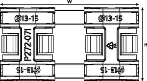 13-15mm IBRC Fibre Cable Grip.