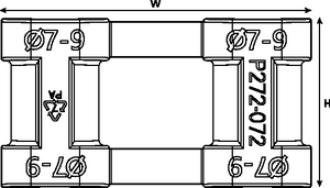 7-9mm IBRC Fibre Cable Grip.