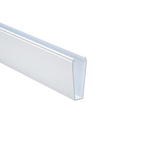 Solid wall construction provides excellent coverage to keep wires clean.