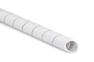 SBPEFR - White flame retardant PE Spiral Wrap.