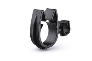 A rotatable dual routing clip that keeps two routings secured and separated.