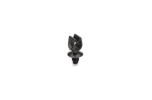 A rotatable dual routing clip that keeps two routings secured and separated.
