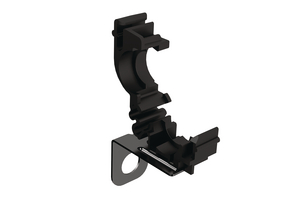 Internal rib stabilizes tubing to prevent movement or rattling.