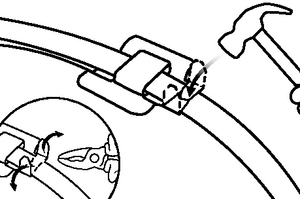 The closure function of the reopenable cable tie from the MLT-series.