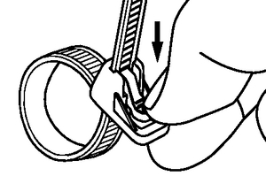 The closure function of the reopenable cable tie from the ORF-series.