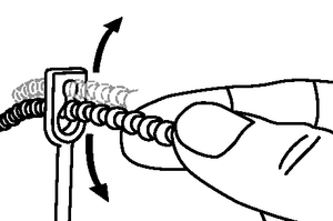 The closure function of the reopenable cable tie from the RS1-series.