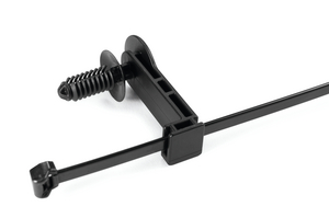 The 2 piece fixing tie T50ROS-FT6.7LGSO35SV as a SET variant (assembly example).