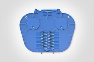 CFNIR SC Splice Tray with moulded 3A fins.