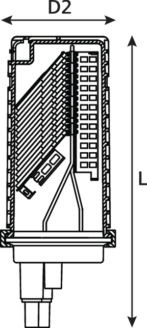 FDN AB Length Connectorised Closure with 48 LC or 24 SC ports and Basket