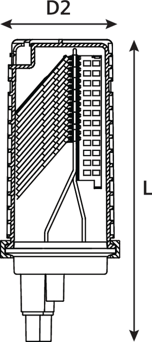 FDN AB Length Connectorised Closure with 48 LC or 24 SC ports