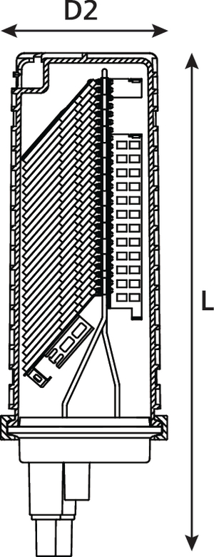 FDN 59 B-Length Connectorised Closure with 48 LC or 24 SC Ports and Basket