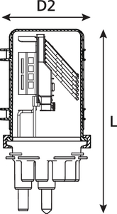 FDN IR 16 Port A-Length Single Stack Closure with Basket. 