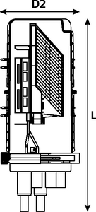 FML IR 59 Port B-Length Single Stack Closure with Basket. 