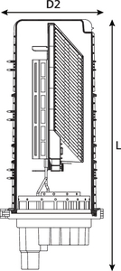 UFC IR C-Length Single Stack Closure with Basket. 