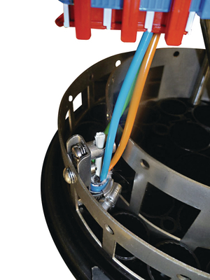 Hose Clip Anchor Kit Installed on Closure