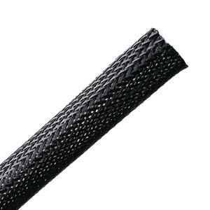 Expandable braided sleeving enlarges up to 150% of nominal diameter to accommodate irregular shapes.