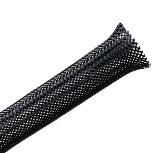 Expandable braided sleeving ends will not fray, even when cut with scissors.