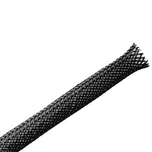 Expandable braided sleeving ends will not fray, even when cut with scissors.