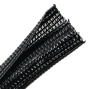 Expandable braided sleeving enlarges up to 150% of nominal diameter to accommodate irregular shapes.