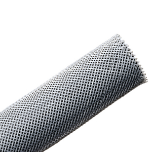 Polyester material is specially treated for flame retardance.