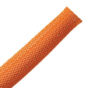Expandable braided sleeving enlarges up to 150% of nominal diameter to accommodate irregular shapes.