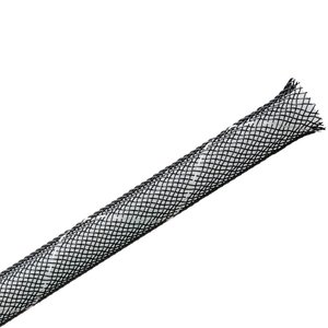 Expandable braided sleeving ends will not fray, even when cut with scissors.
