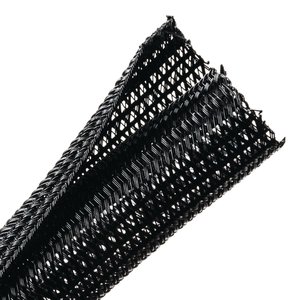 Expandable braided sleeving enlarges up to 150% of nominal diameter to accommodate irregular shapes.