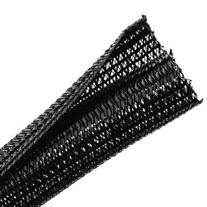 Expandable braided sleeving enlarges up to 150% of nominal diameter to accommodate irregular shapes.